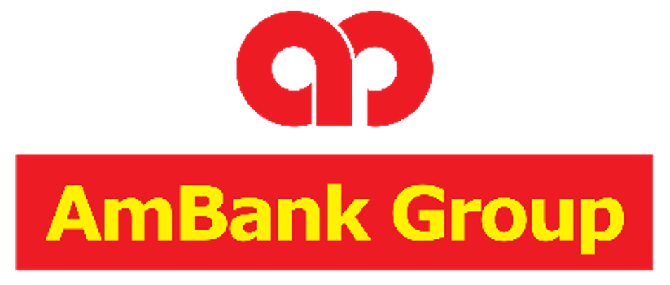 AmBank logo, Maslow Consulting client.